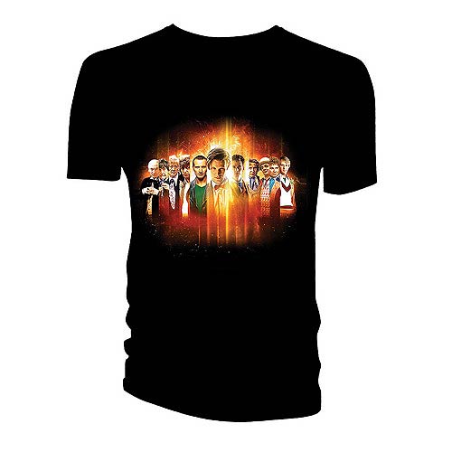 Doctor Who 11 Doctors Regeneration Montage T-Shirt